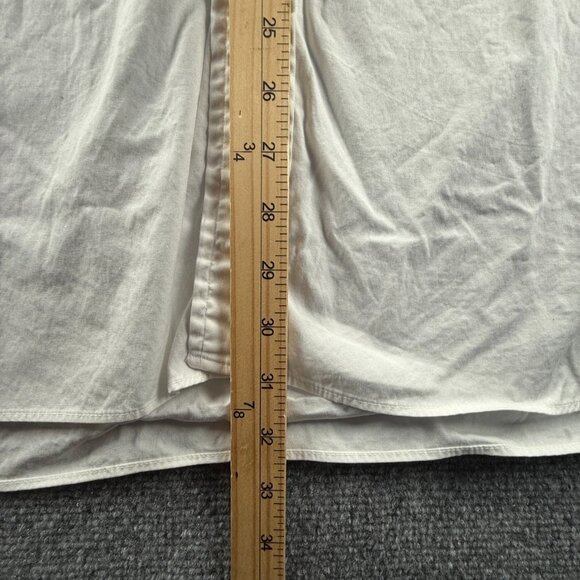 Gitman Bros Oxford Pinpoint Button-Down USA 17.5 Cotton Short Sleeve White - Picture 4 of 12